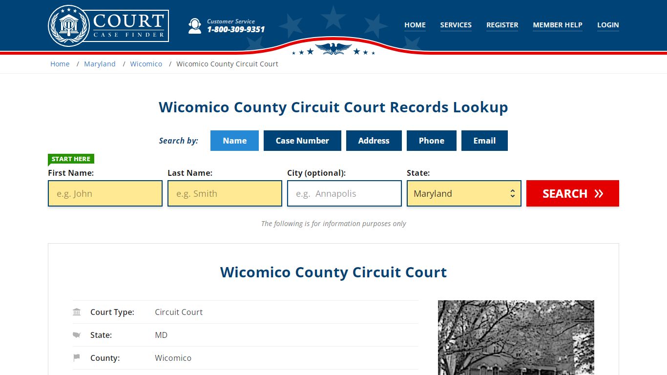 Wicomico County Circuit Court Records Lookup - CourtCaseFinder.com